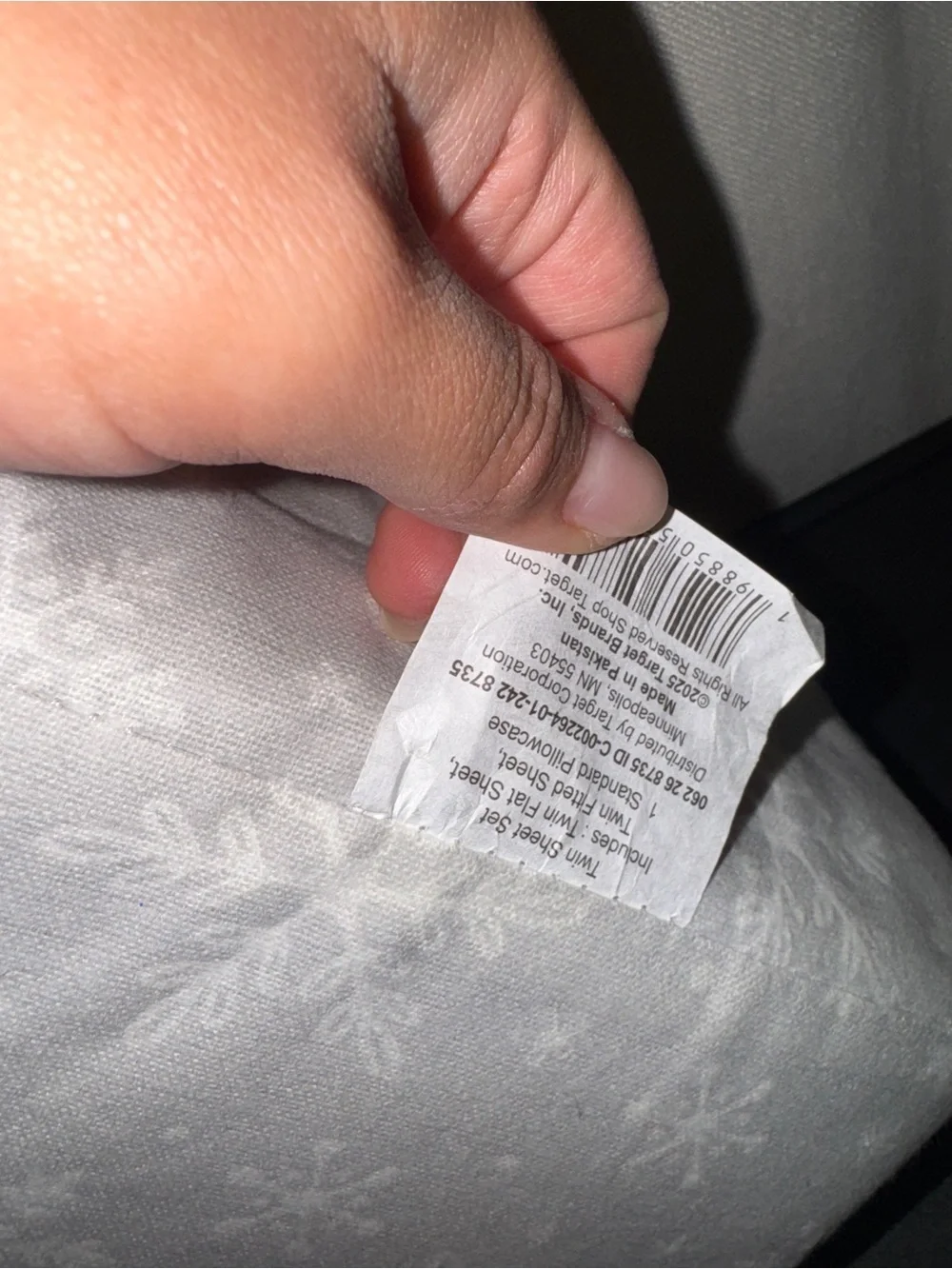 Target twin snowflake bedding